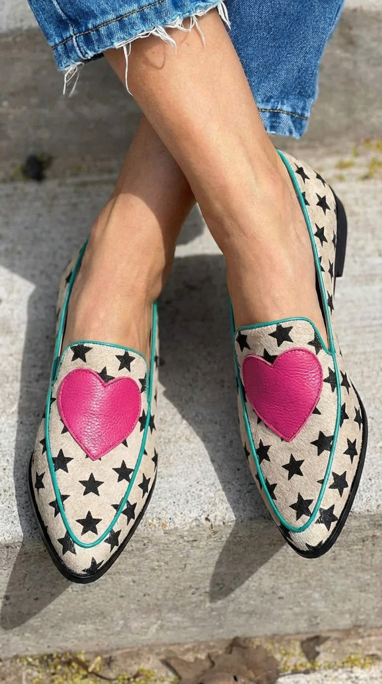 Marisol - Playful Heart Moccasins