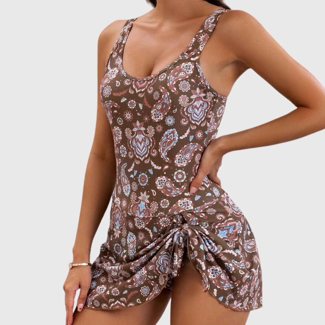 Tineke | One-piece swimsuit with skirt