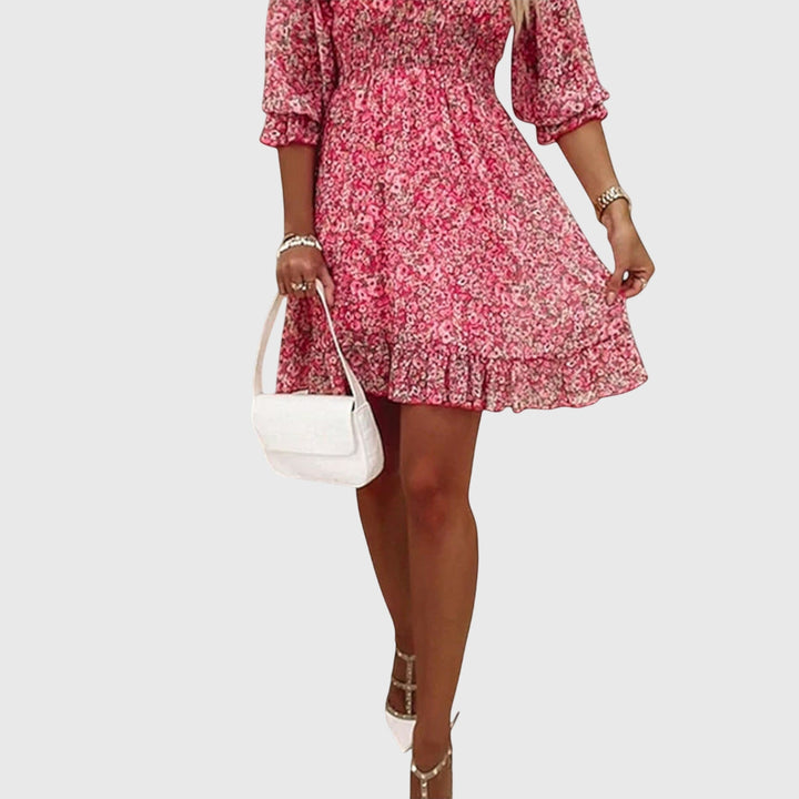 Nora | Floral Puff Sleeve Dress