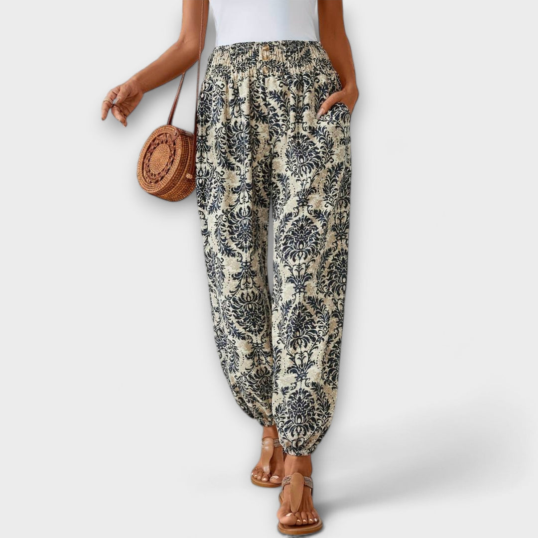 Wanda | Pants with Ethnic Print