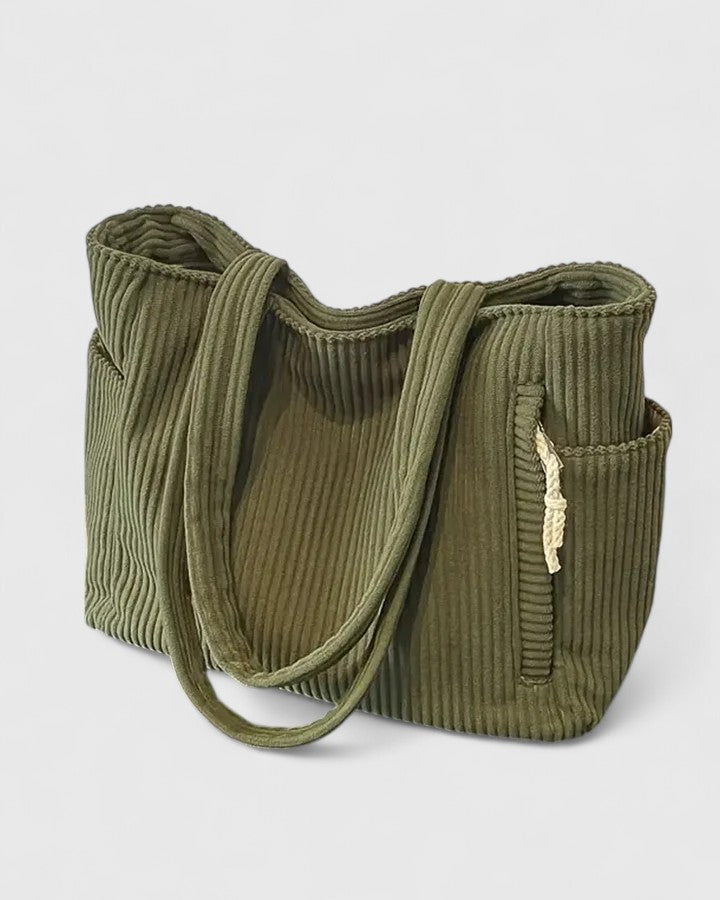 Silvia | Luxe ribbed bag with trendy cord details