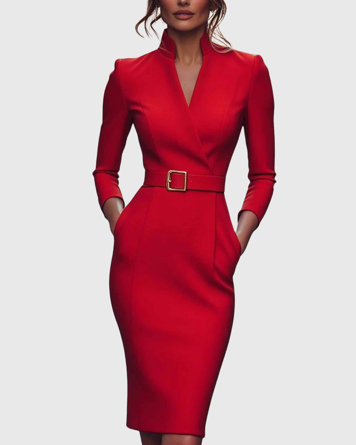 Loes | The Maxi Power Dress with Belt