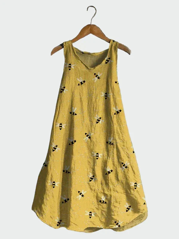Dress with Bee Print