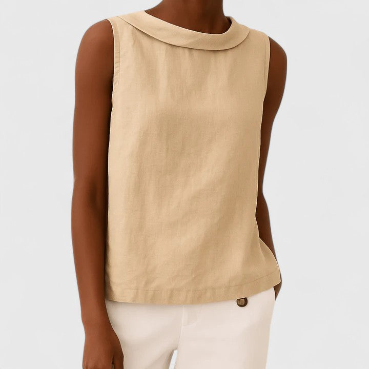 Lydia | Elegant Top with Collar