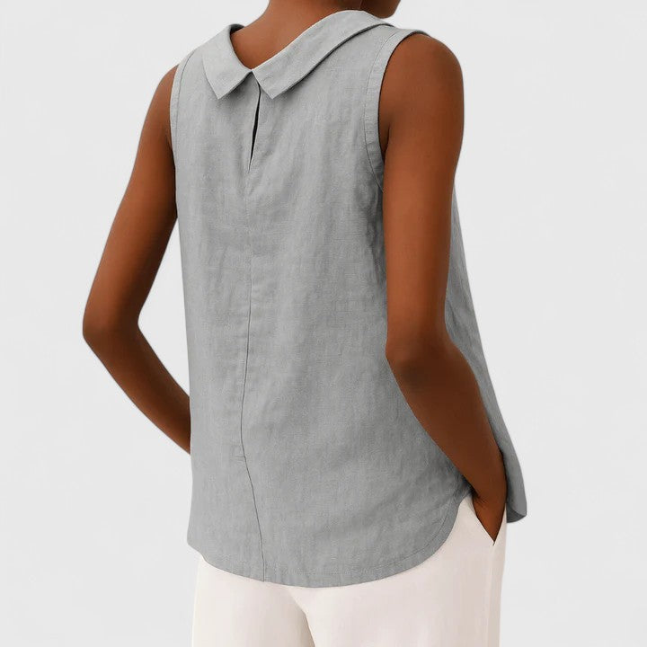 Lydia | Elegant Top with Collar