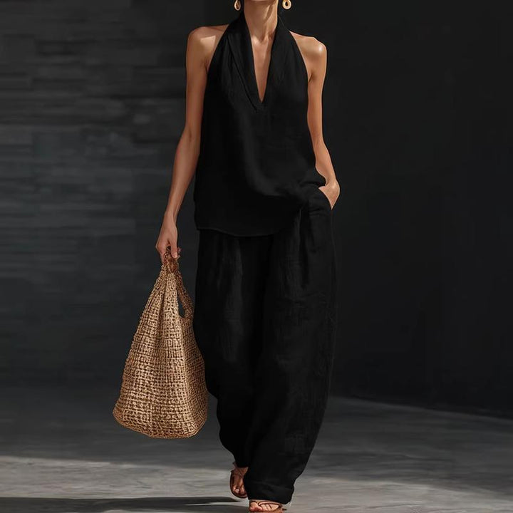 Hildegard | Two-Piece Woven Linen Set