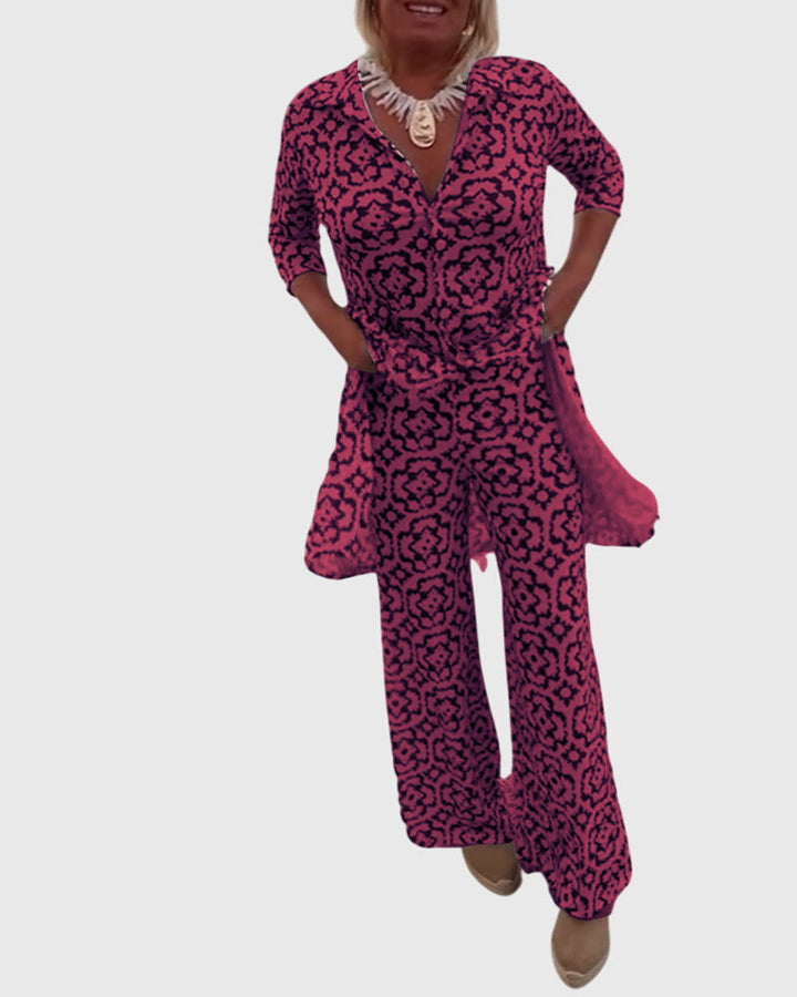 Jojanneke | Elegant Vintage Two-Piece Set