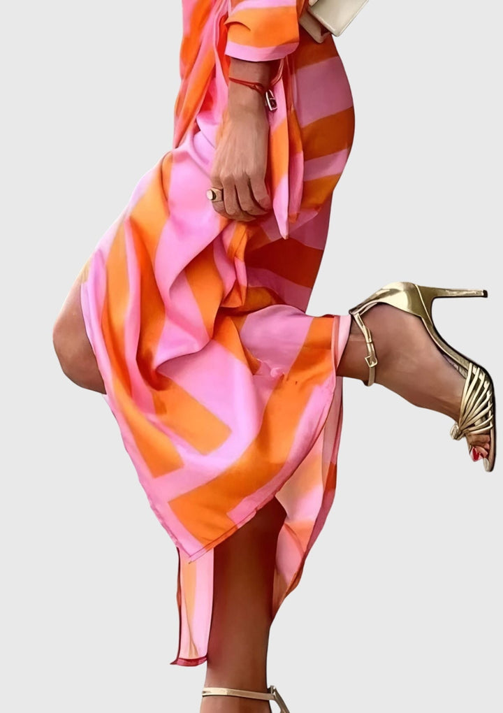 Mijntje | Elegant Wrap Dress with Print
