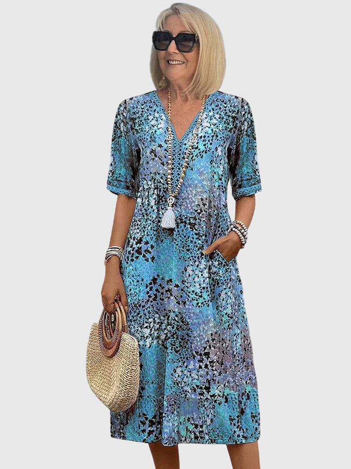 Anouk | Elegant Midi Floral Dress