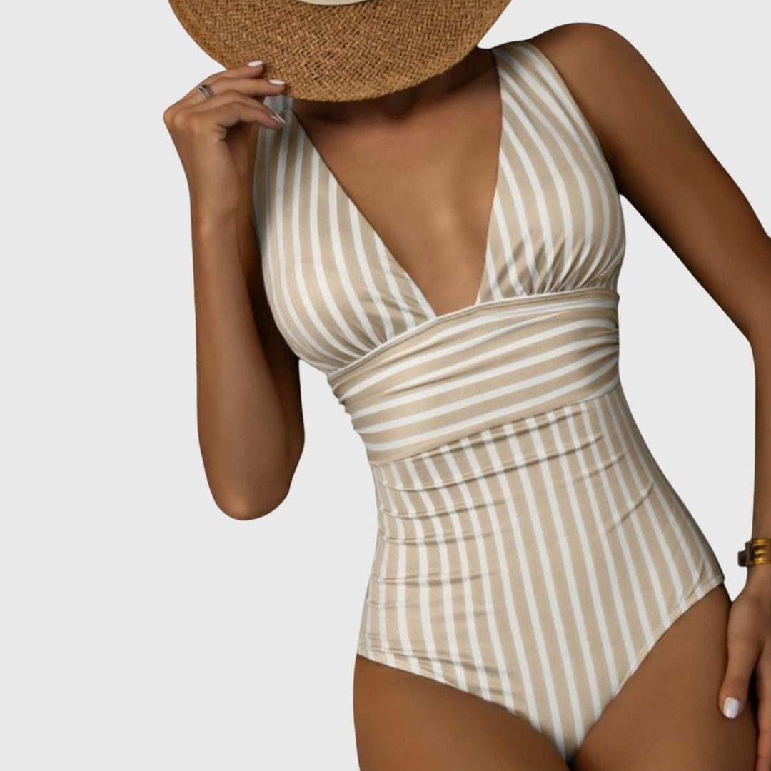 Maud | Finally Striped Swimsuit with Support