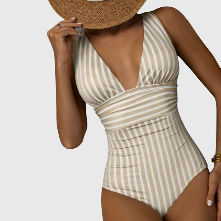 Maud | Finally Striped Swimsuit with Support