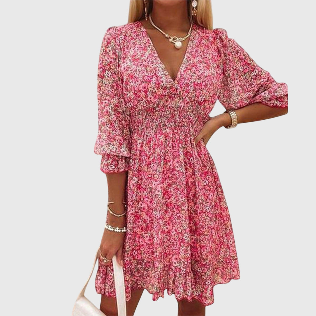 Nora | Floral Puff Sleeve Dress