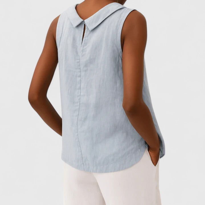 Lydia | Elegant Top with Collar