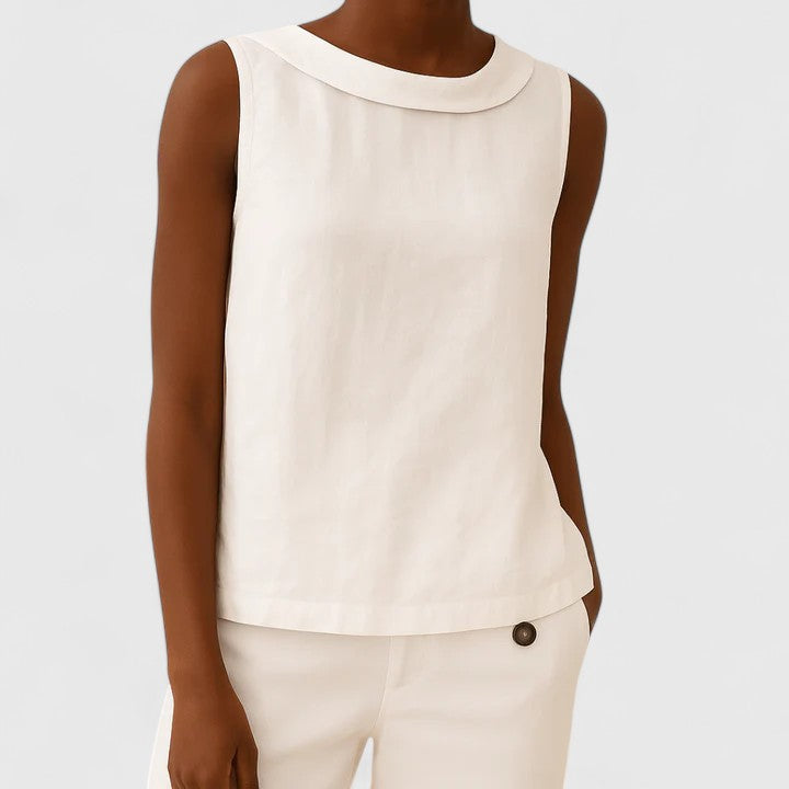 Lydia | Elegant Top with Collar