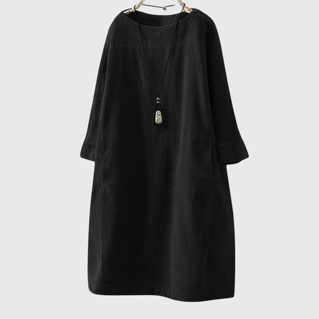 Jette | Cotton Velvet Midi Dress