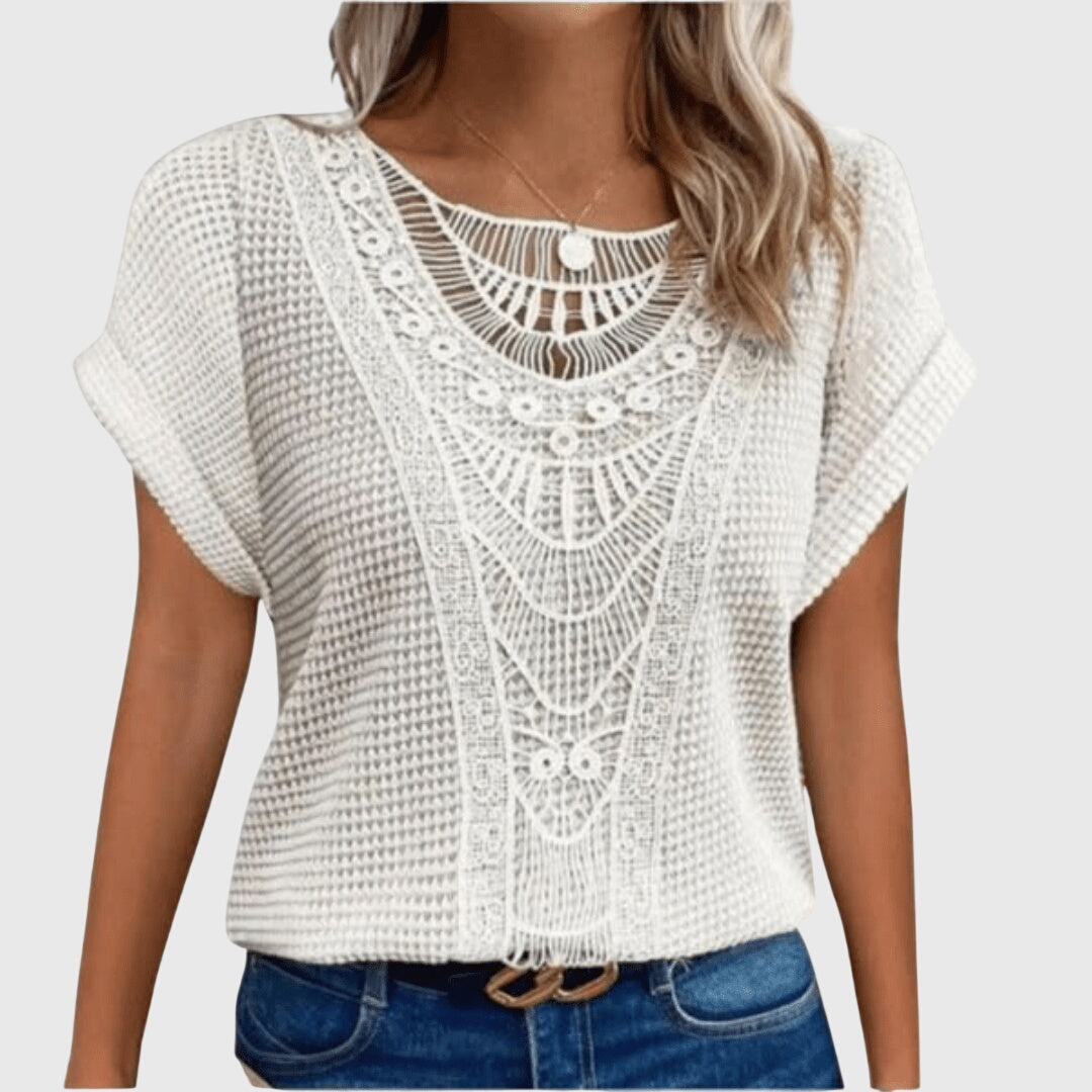 Inge | Elegant Blouse in Ibiza Style