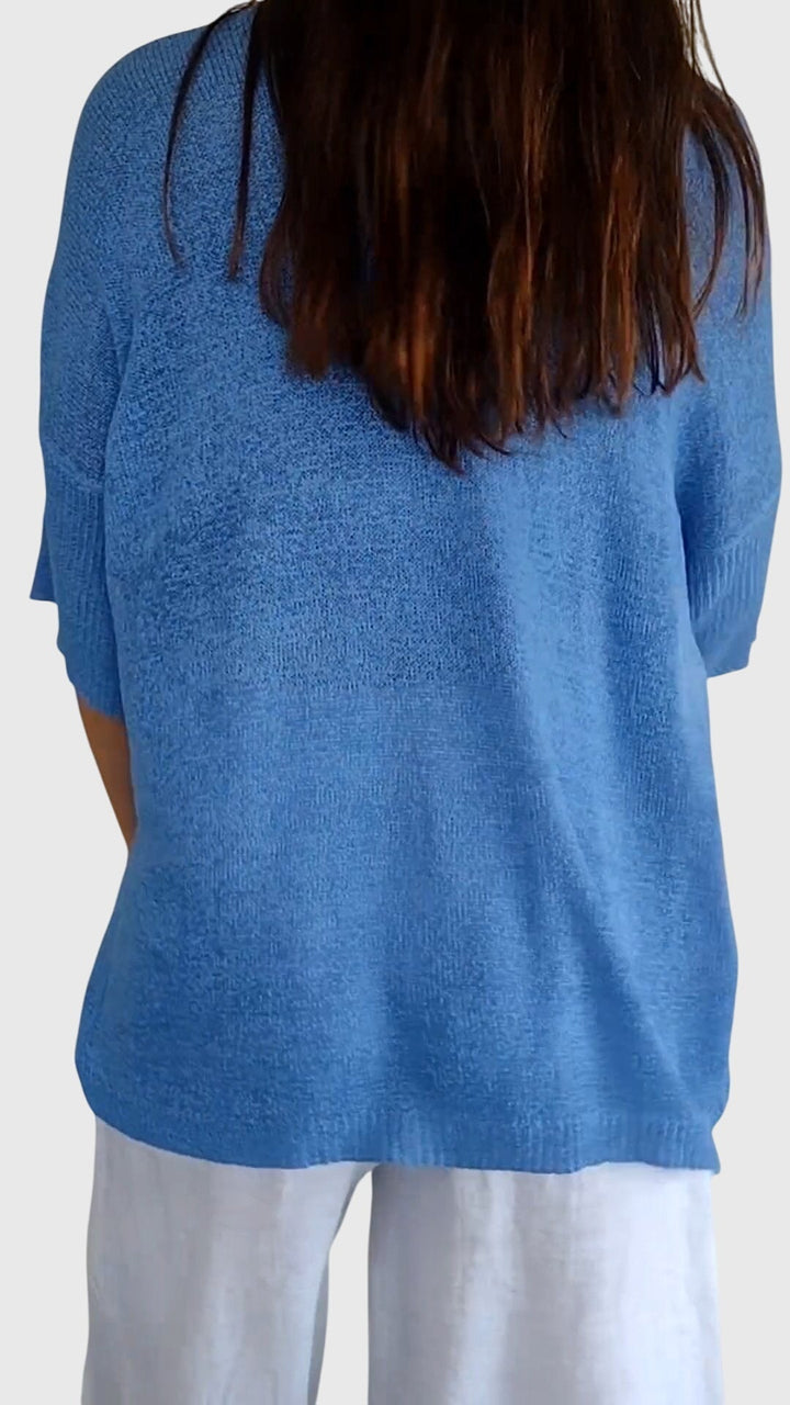 Caroline | Elegant Top with V-Neck