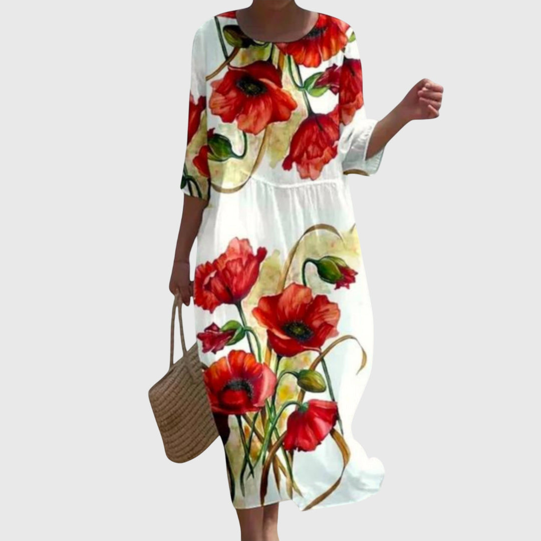 Nynke | Elegant Maxi Floral Dress