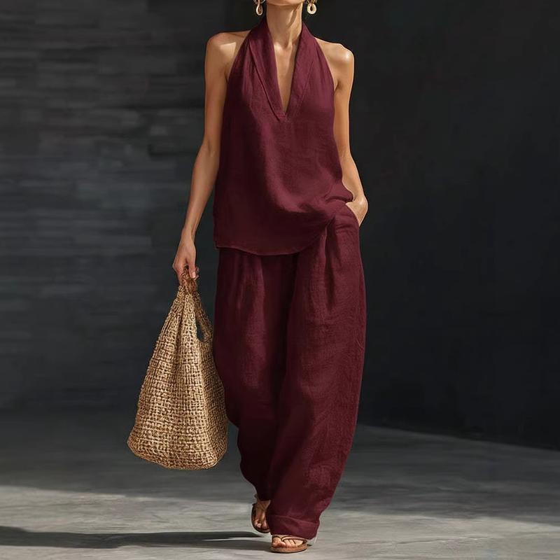 Hildegard | Two-Piece Woven Linen Set