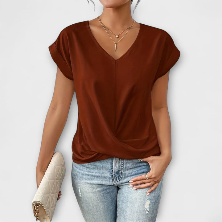 Truus | Elegant top with V-neck