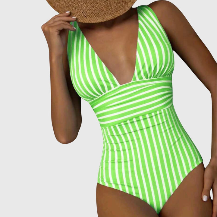 Maud | Finally Striped Swimsuit with Support