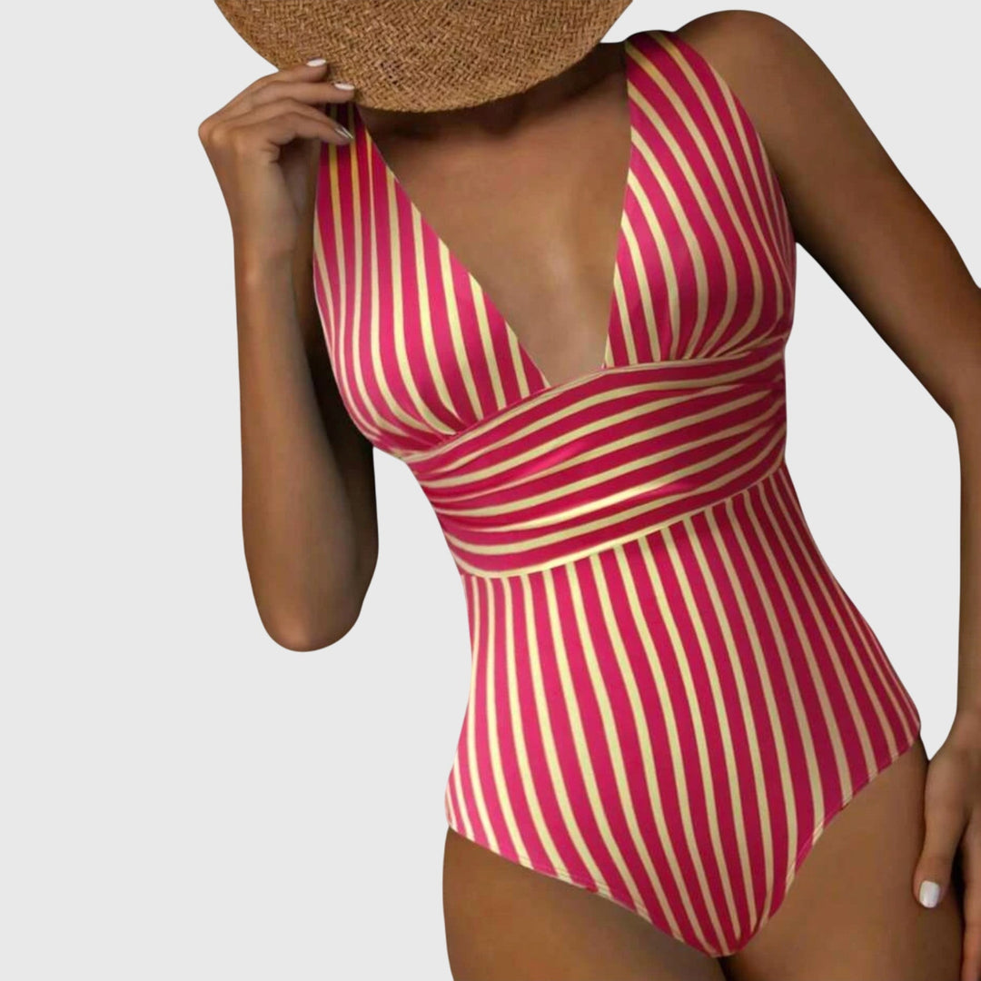 Maud | Finally Striped Swimsuit with Support