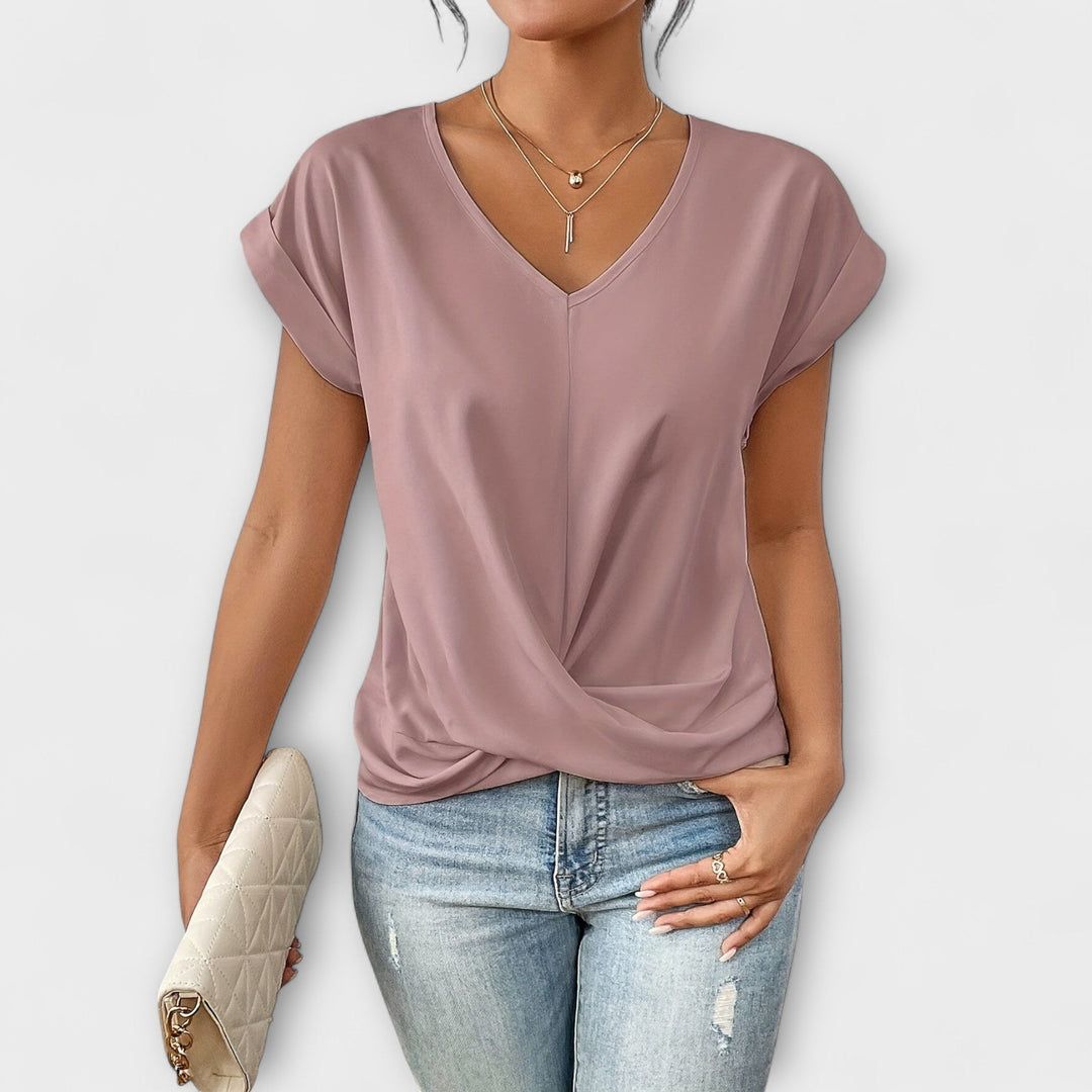 Truus | Elegant top with V-neck