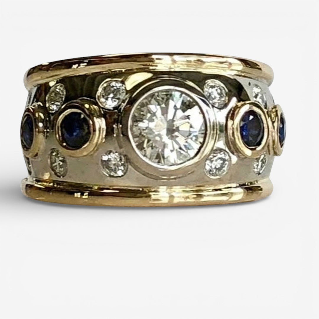 Vintage Ring in Zirconia Gold-Plated