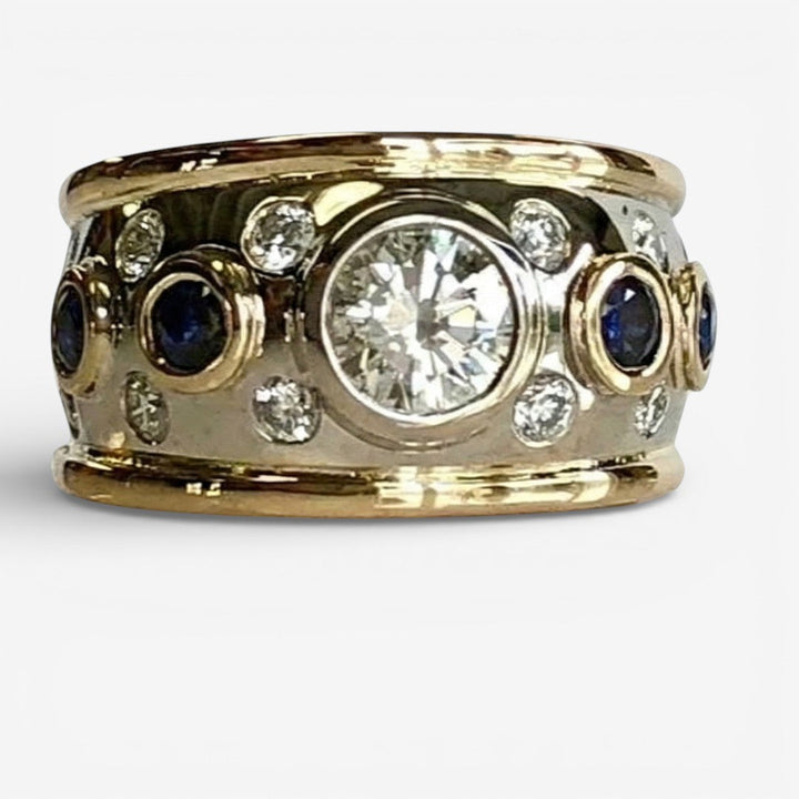 Vintage Ring in Zirconia Gold-Plated
