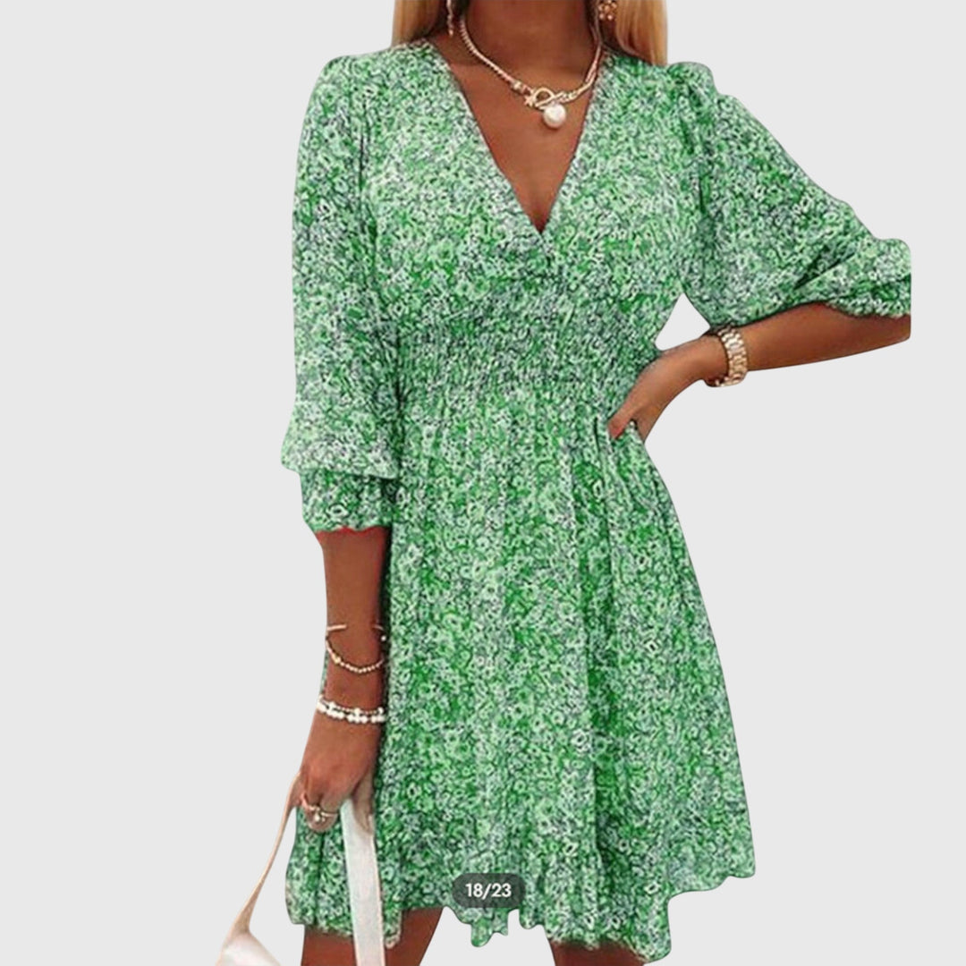 Nora | Floral Puff Sleeve Dress