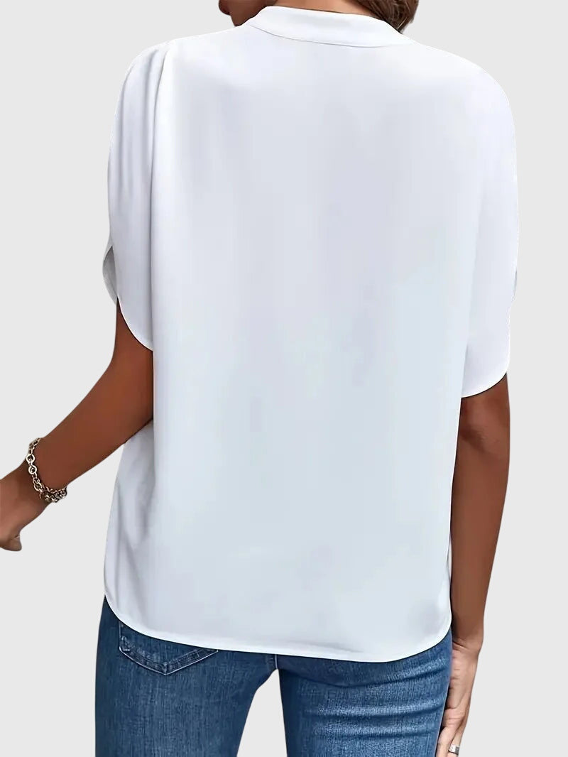 Lydia | Soft and Elegant V-Neck Blouse