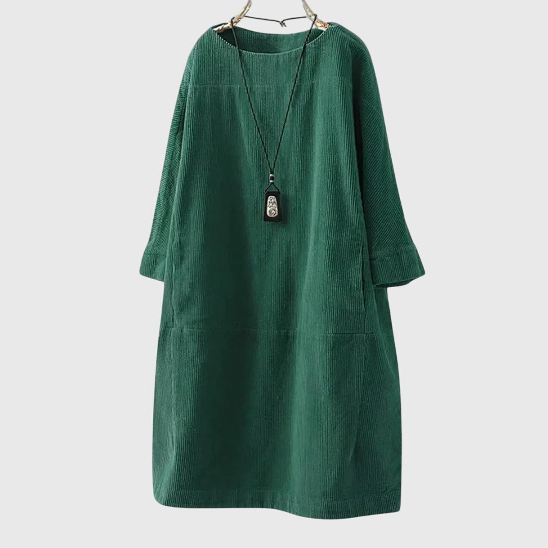 Jette | Cotton Velvet Midi Dress