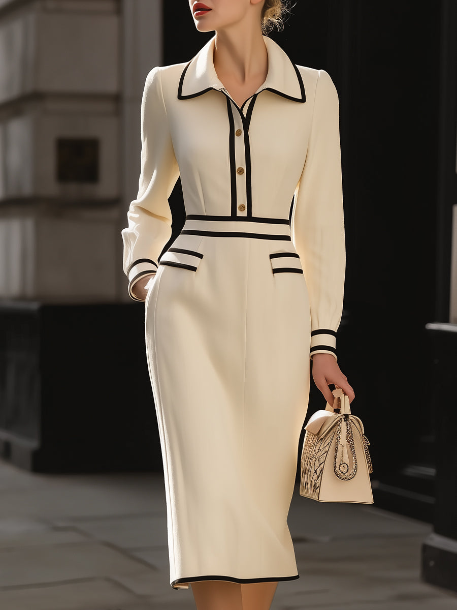 Lotte | Midi Dress with Button Details
