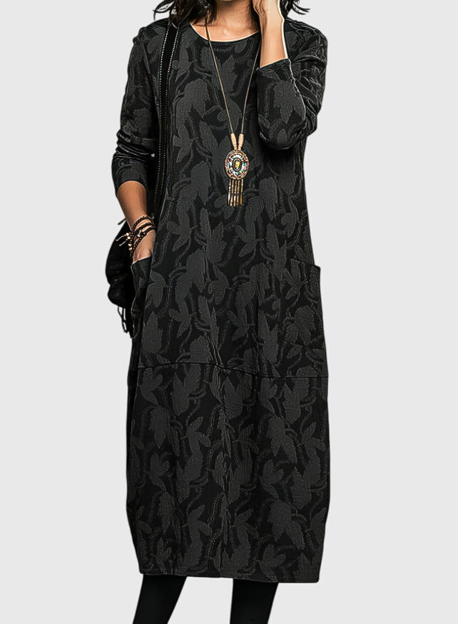 Janneke | Casual Dress with Round Neck