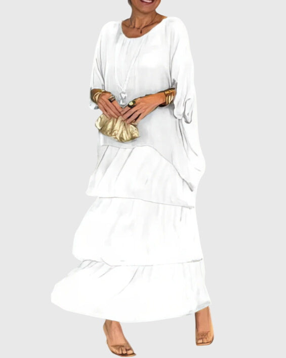 Marjolein | Elegant Long and Flowing Dress
