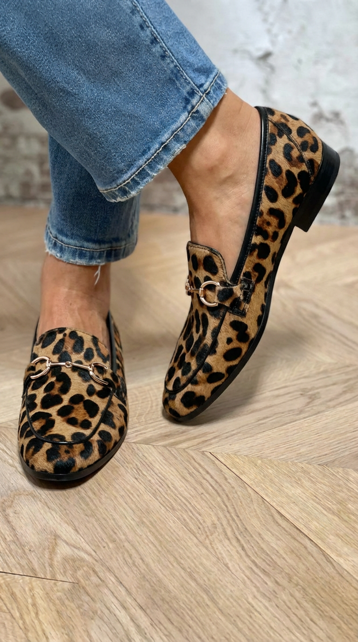 Adrianna - Bold Leopard Moccasins