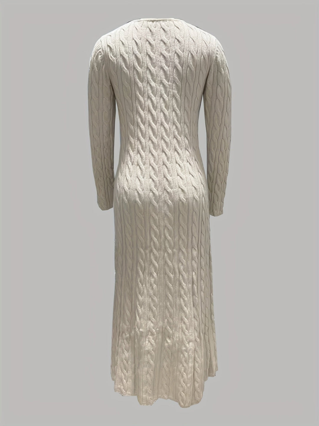 Sarah | Comfortable Maxi Dress in Cable Knit