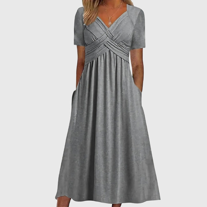 Renate | Midi Dress with Tummy Control