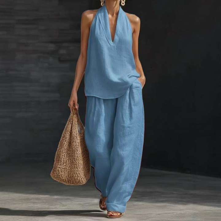 Hildegard | Two-Piece Woven Linen Set