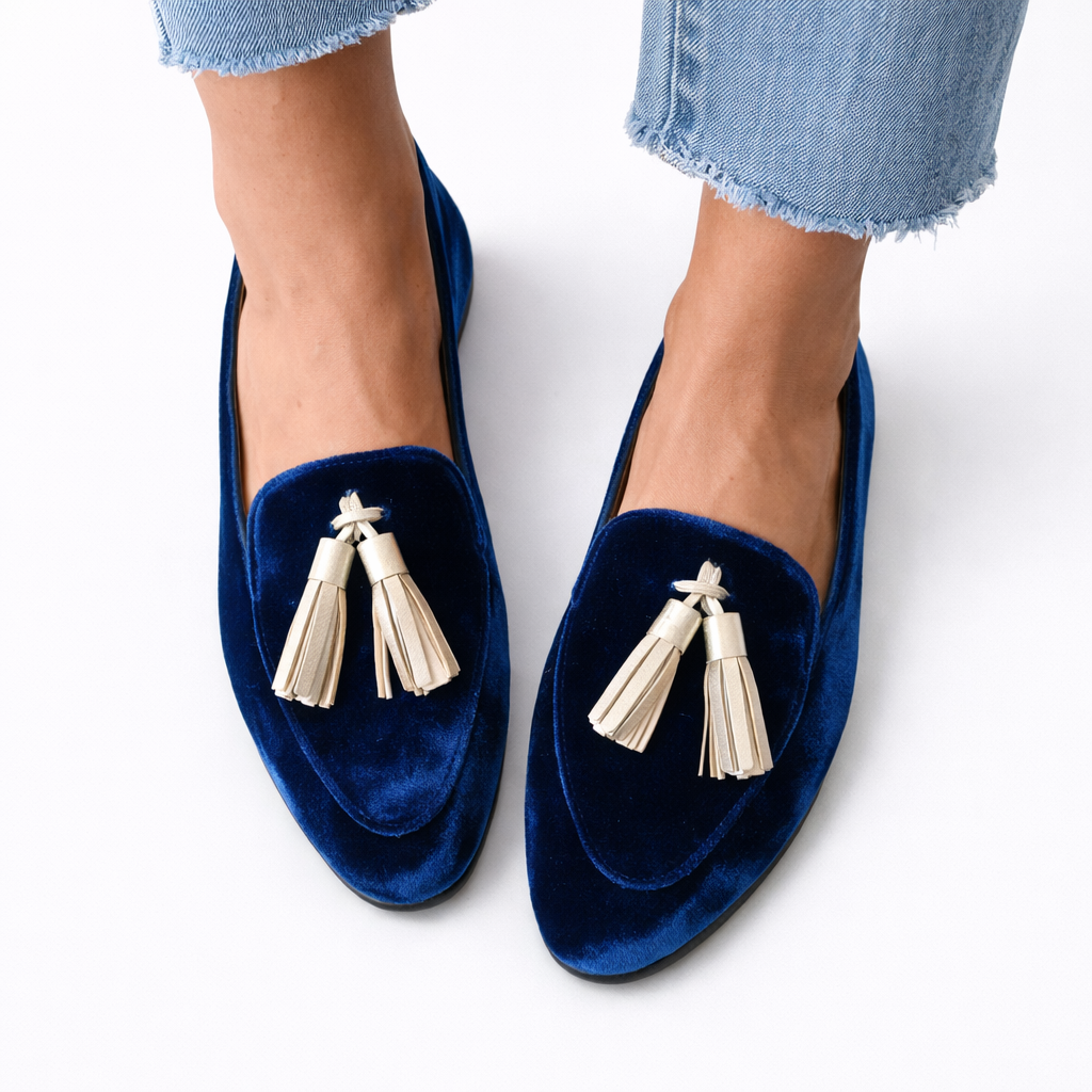 Celestia - Elegant Slip-Ons with Fringes