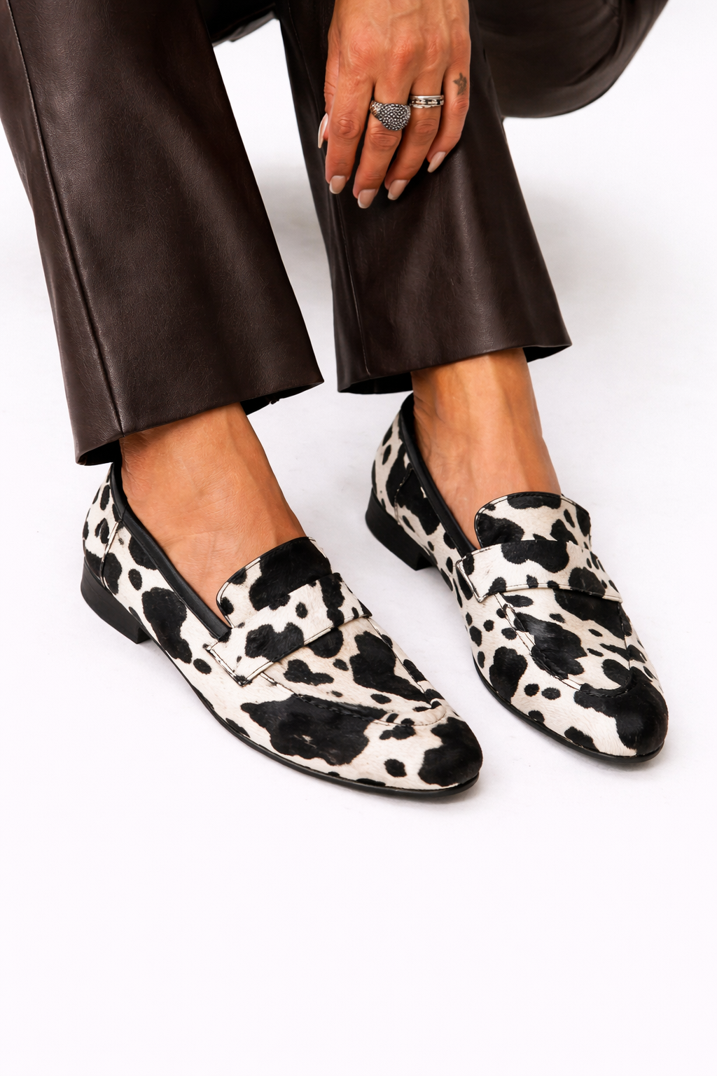 Darcy - Monochrome Slip-Ons