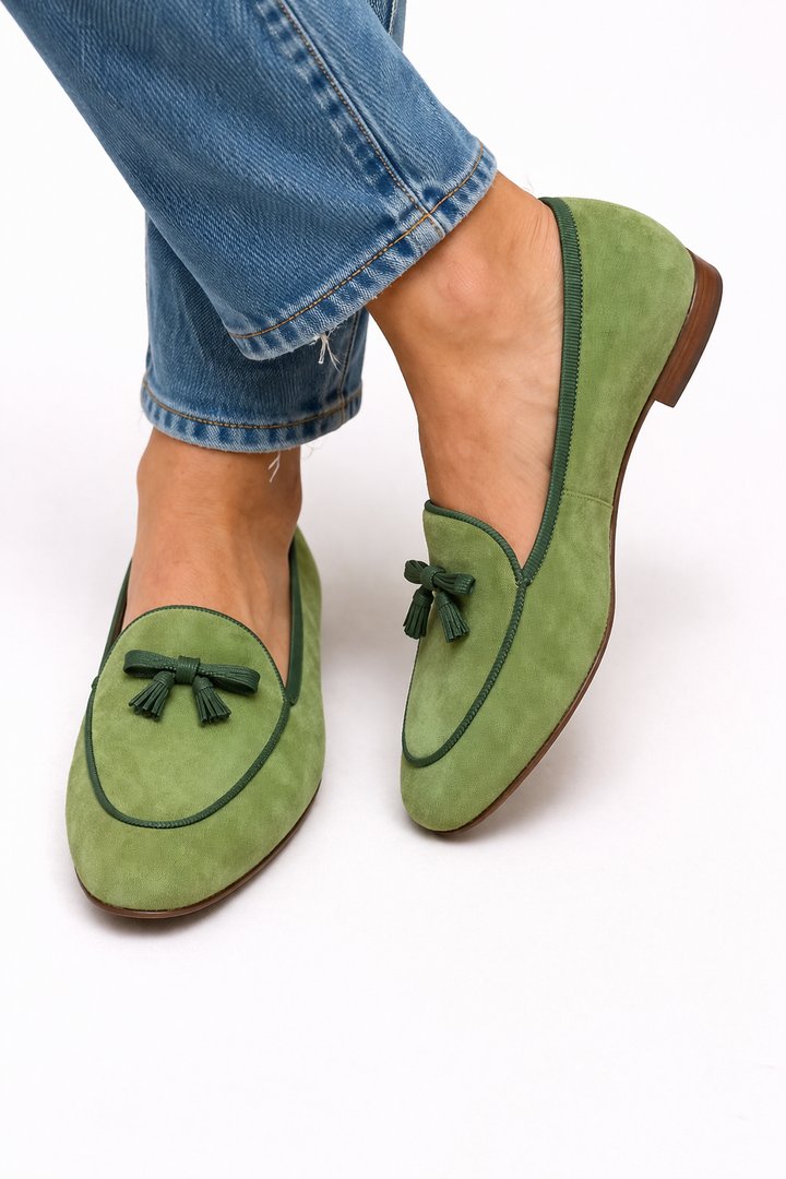 Geneviève - Elegant Flat Shoe with Bow