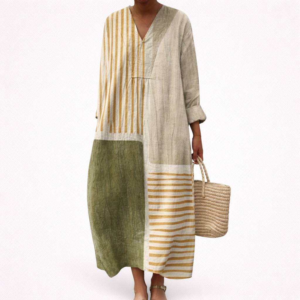 Tess - Flattering Printed Summer Dress