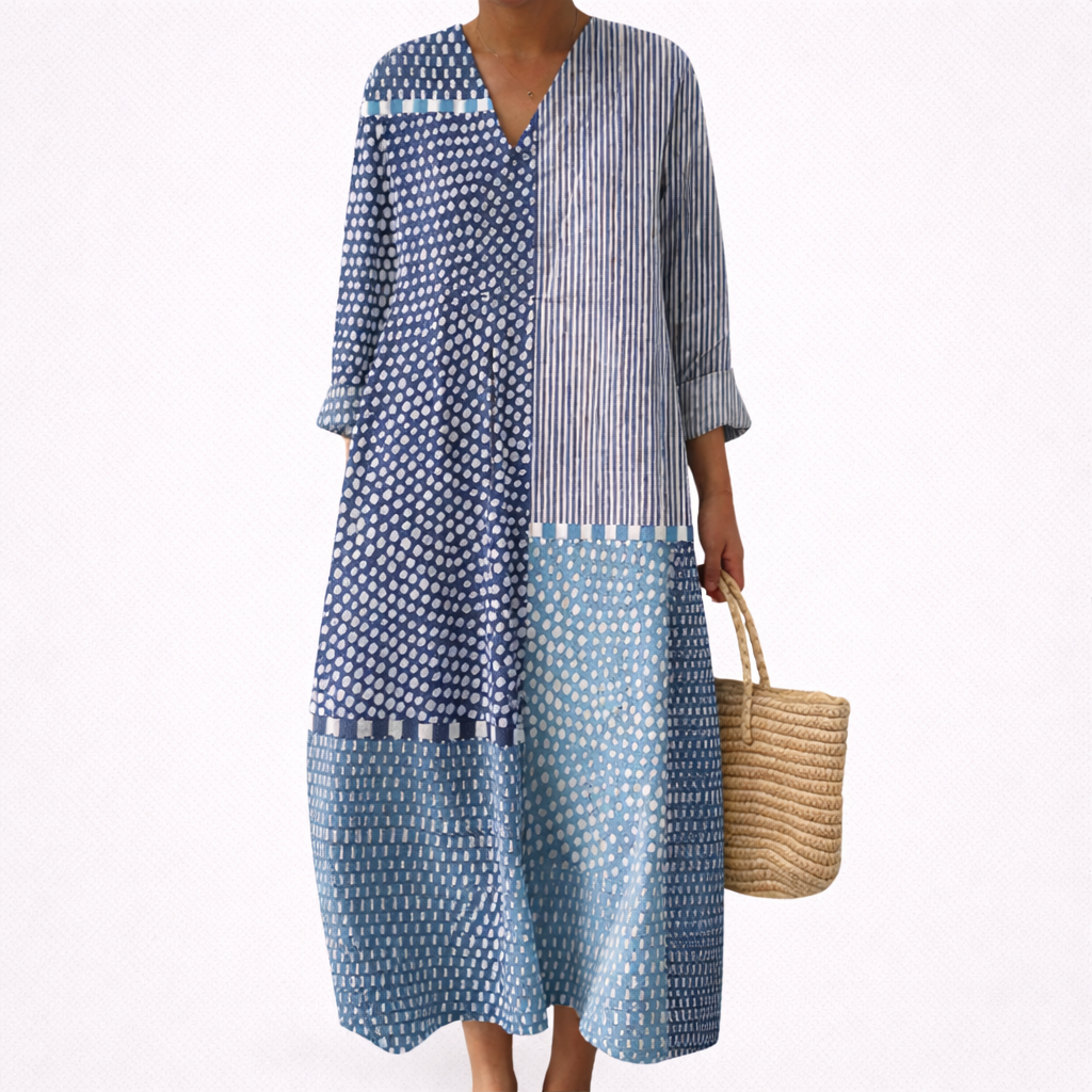 Lou - Flattering Printed Summer Dress