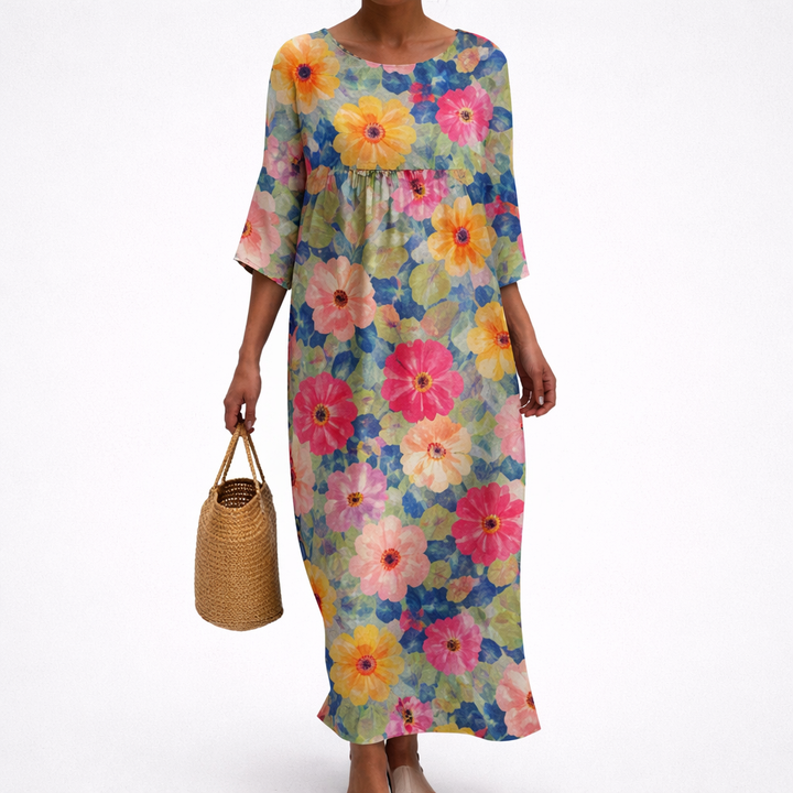 Solène - Long, flowing, chic, and comfortable dress