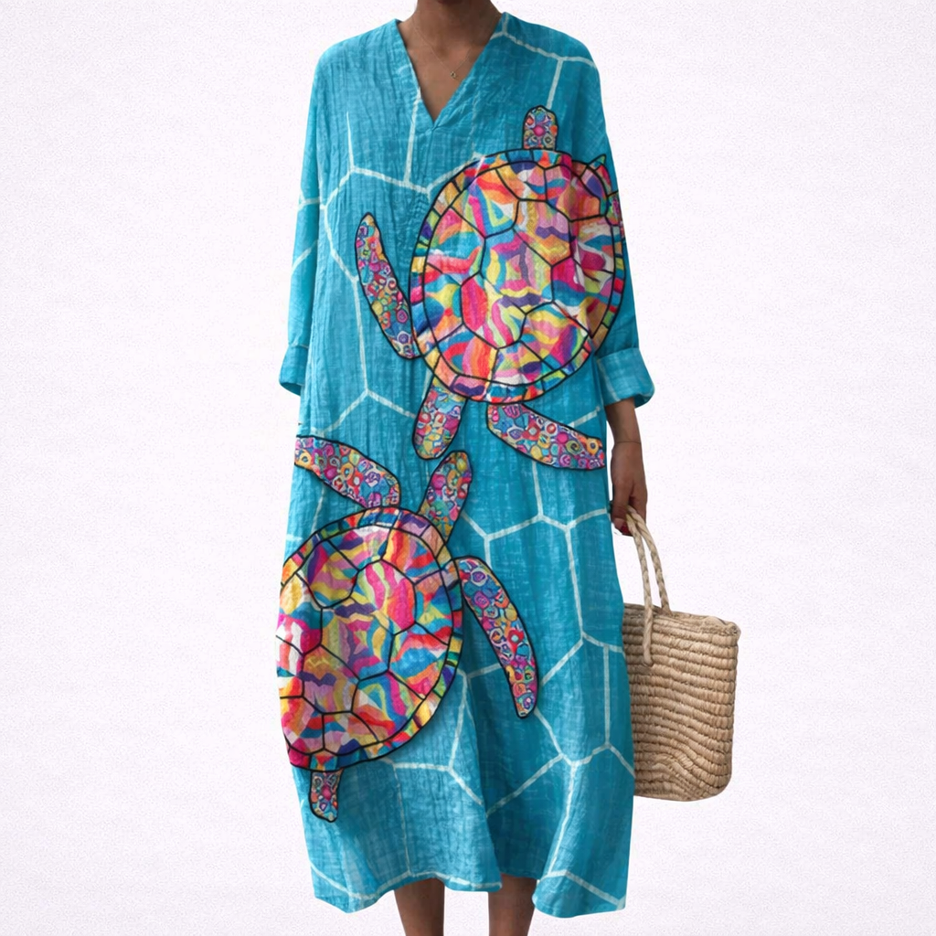 Éloïse - Flattering Printed Summer Dress