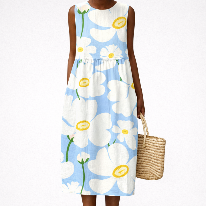 Loïc - Comfortable Summer Dress Without Sleeves