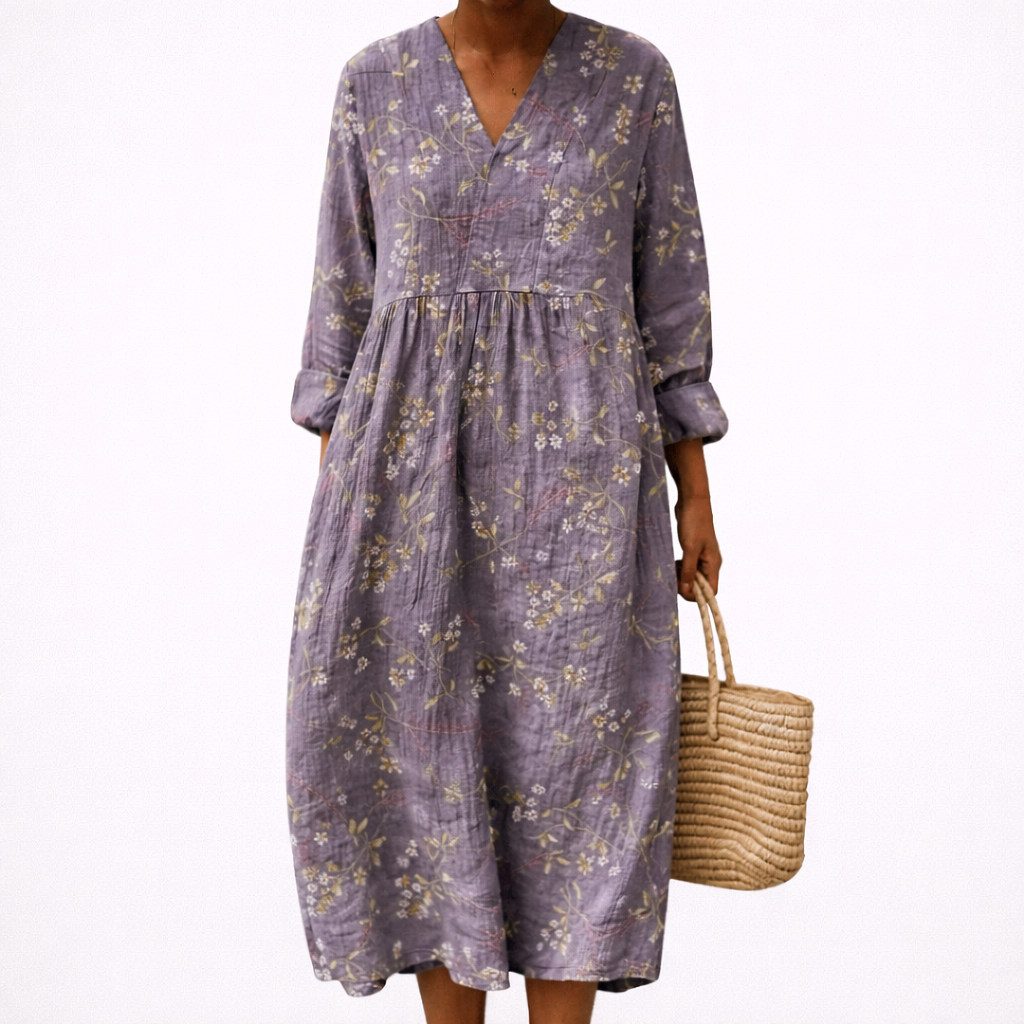 Lino - Flattering Printed Summer Dress