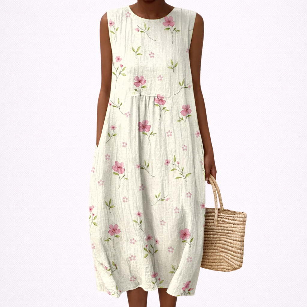 Faustine - Comfortable Summer Dress Without Sleeves