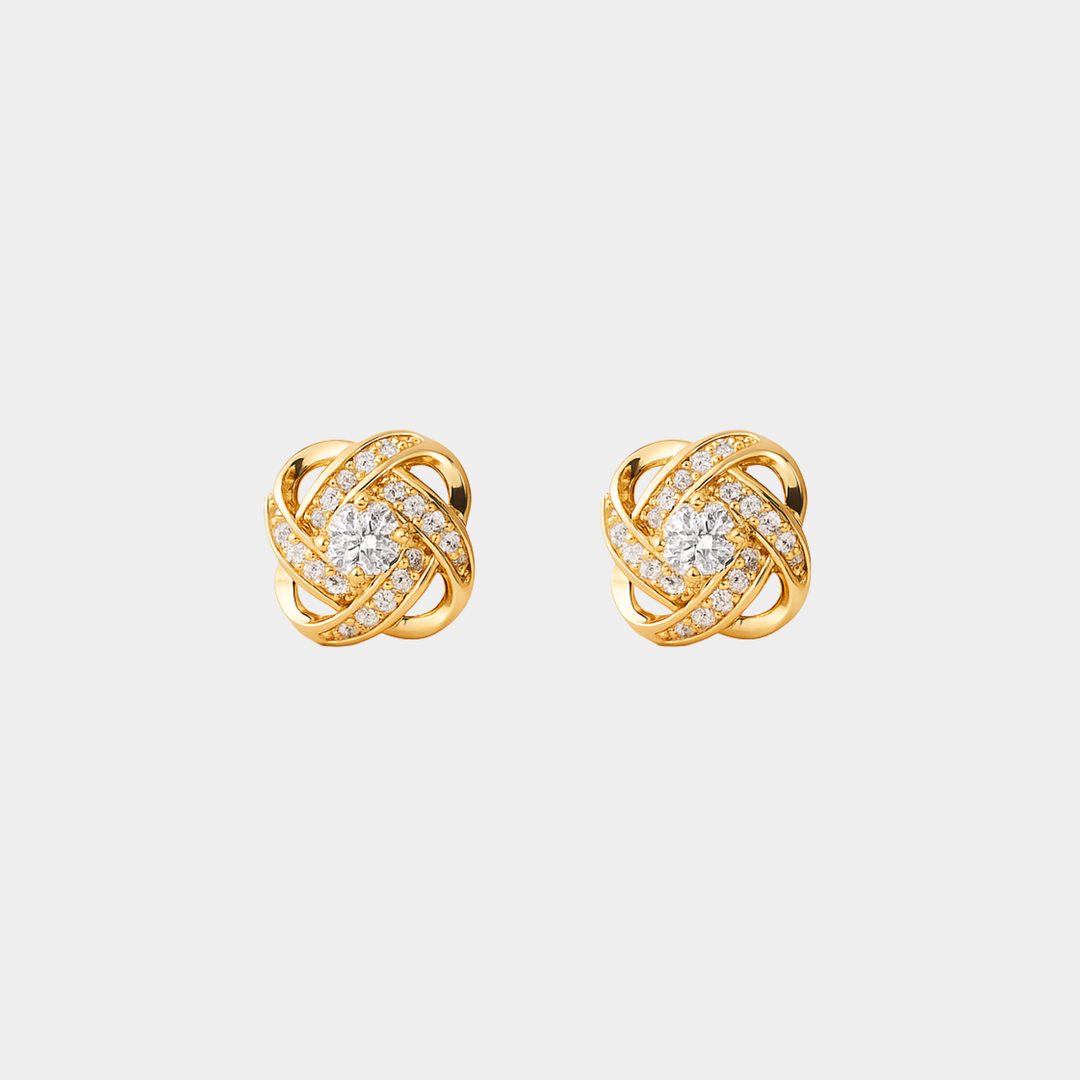 Valentine – Elegant gold earrings.